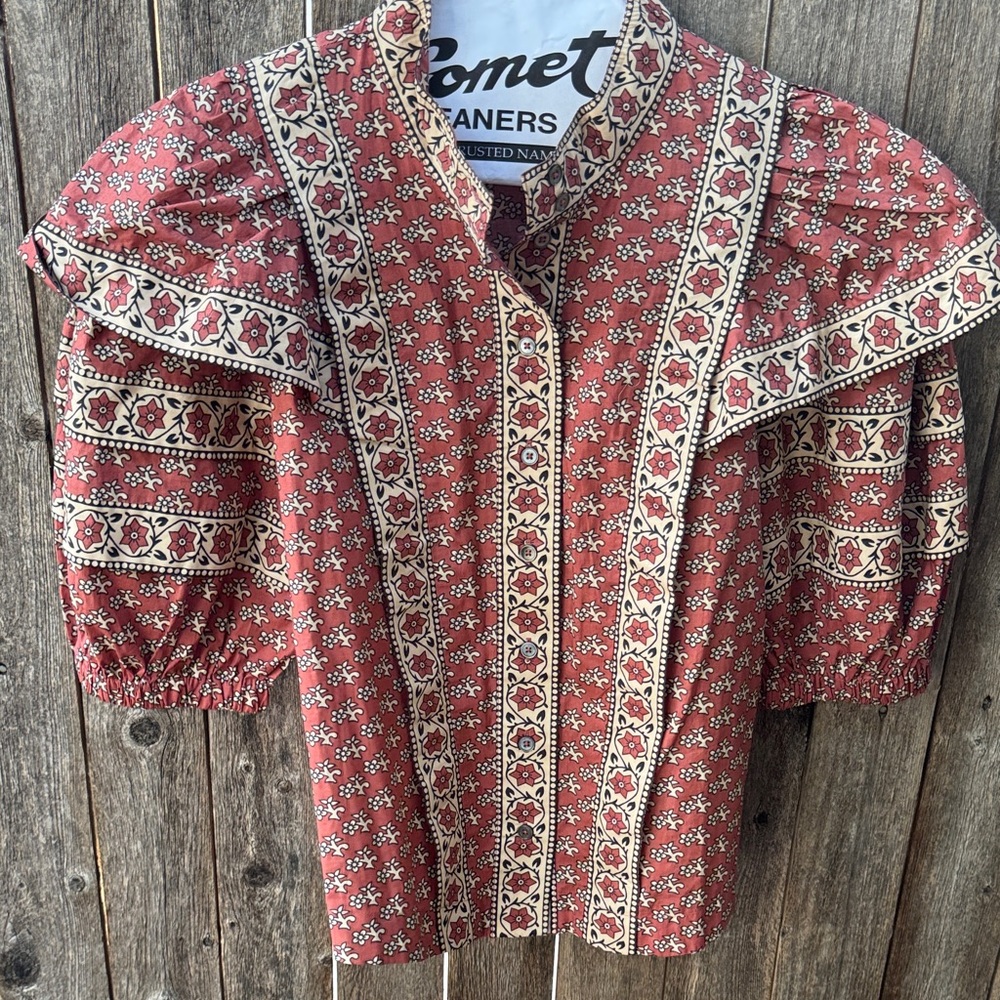 Sea New York Red Floral Blouse